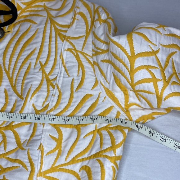 Trimdin Artisan Reversible Fabric Yellow Patterned Women's Jacket - Picture 10 of 12